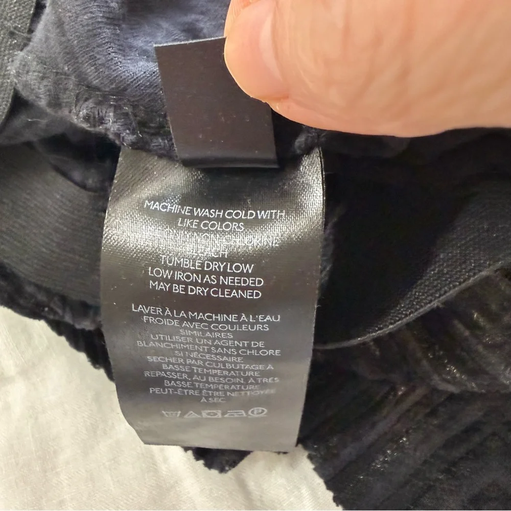 Free People Slim Pull-On Velvet Flare Pants Black - Picture 13 of 16